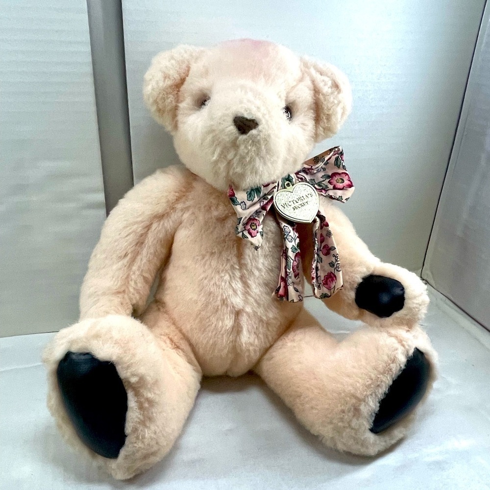 Vintage 1992 Gund Victoria secret Fluffy light pink Plush Collectible rare - Picture 3 of 14